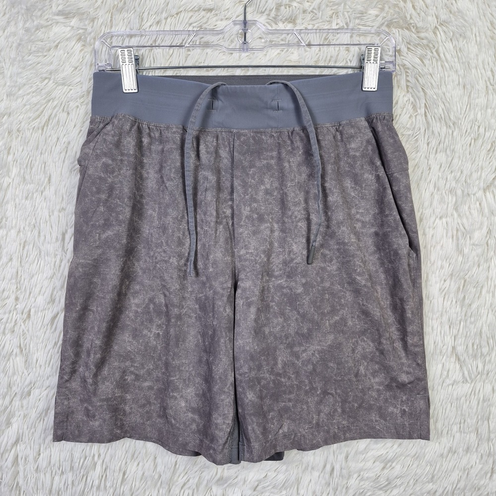 Lululemon T.H.E.‎ Short Linerless Grey Acid Wash 7" Mens Size Small Athletic